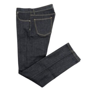 LUIGI BORRELLI NAPOLI - 53 IT - Blue Denim Jeans Pant Raw Cotton - Trousers - New with tags
