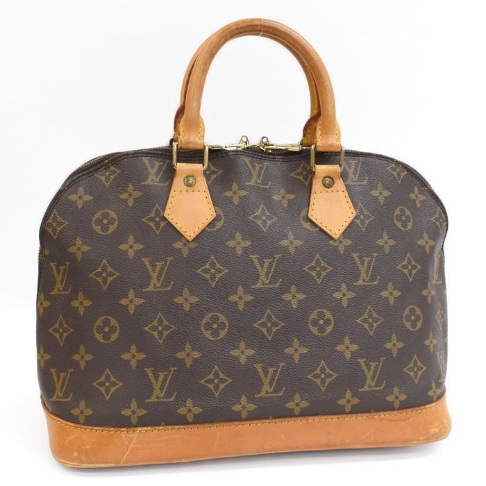 Louis Vuitton - Louis Vuitton Alma PM Handbag M51130 Monogram Canvas Leather Brown - Handbag