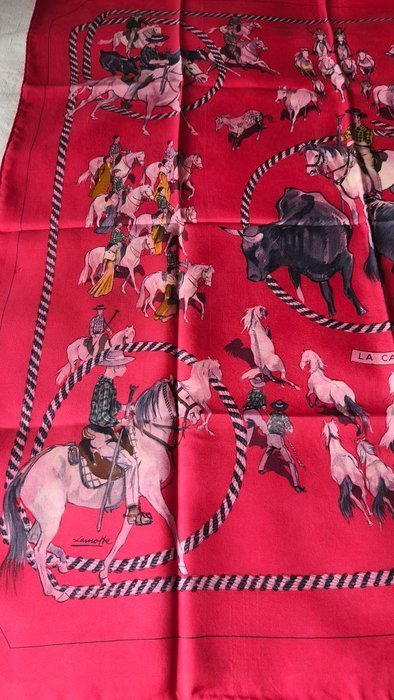Hermès - LA CAMARGUE by Lamotte. 1961 - Foulard - Image 4