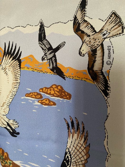 Hermès - " Vie Précieuse De La Méditerranée" par Robert Dallet 1992 - Scarf - Image 7