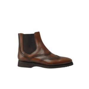 TESTONI - 8 UK - 42 IT - Chelsea Boot Shoes Antique Calf Brown - Loafers - Size: EU 42 - New in box