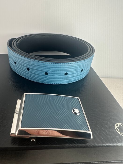 Montblanc - reversible Blue/brown - Belt - Image 3