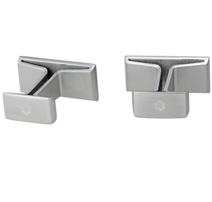 Montblanc - Steel - Cufflinks - M Cufflinks – Ref. 114760 - Image 2