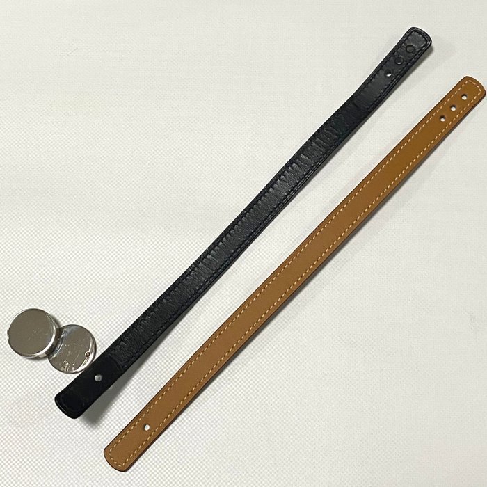Hermès - Leather, Metal - Bracelet - Sellier Looping - Image 6
