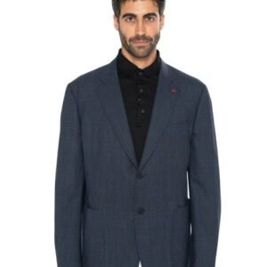 ISAIA NAPOLI - 56 IT 8R - "Comfort Project" Blue Jacket Sport Coat Wool - Jacket - New with tags