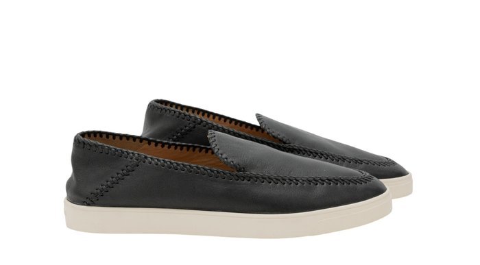 GIORGIO ARMANI - 10 UK - 44 IT - Slip on Sneakers Black Calf Leather - Loafers - Size: EU 44 - New in box - Image 2