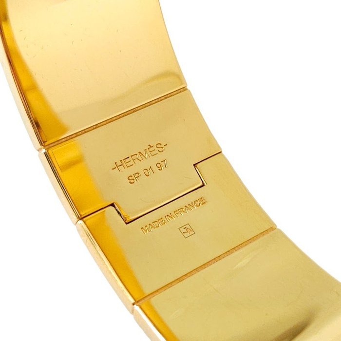 Hermès - Gold-plated, Enamel - Bangle - Image 7