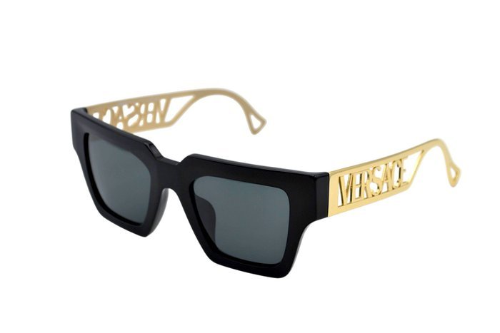 Versace - VE4431 - Made in Italy - Black Acetate & Gold Metal Design - *New Sunglasses* - Sunglasses - Image 3