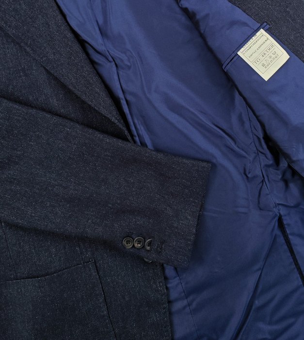 RUBINACCI NAPOLI - 50 IT - Blue Unlined Jacket Blazer 100% Cashmere Made in Napoli - Blazer - New with tags - Image 5