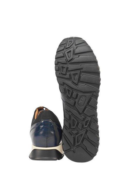 TESTONI Blue Sneaker Plain Calf + Suede + Fabric 8 UK - 42 IT - Sneakers - Size: EU 42 - New with tags - Image 6