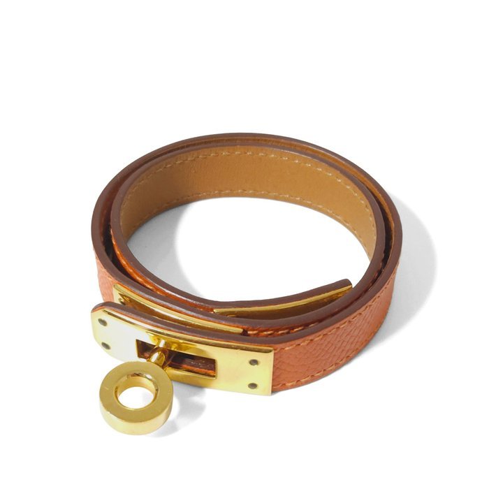 Hermès - Bracelet - Kelly Double Tour Gold-plated, Leather - Image 3