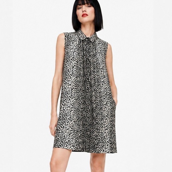 Saint Laurent - by Hedi Slimane – 100%silk -leopard printed- size 36FR (S) - Dress - Image 5