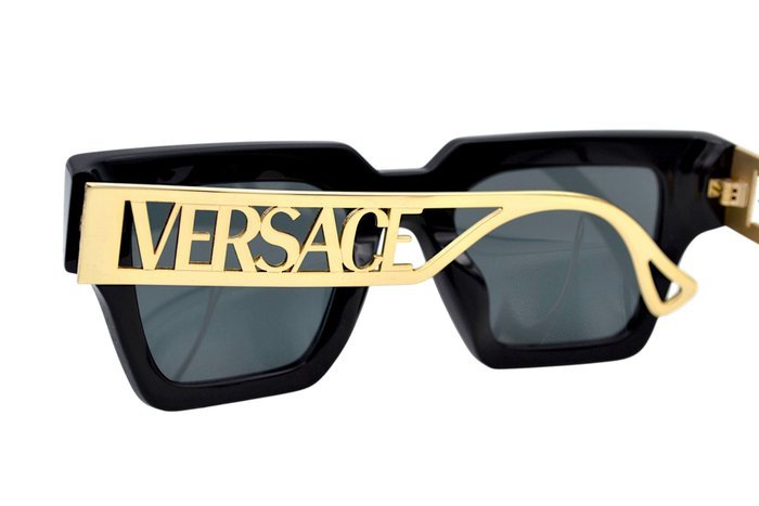 Versace - VE4431 - Made in Italy - Black Acetate & Gold Metal Design - *New Sunglasses* - Sunglasses - Image 7