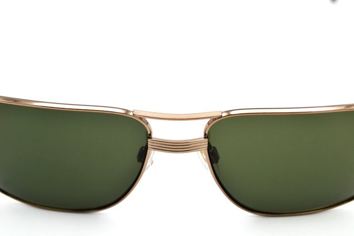 Other brand - American Optical - AIRMAN Light Bronce - Green Lenses - Classic Rectangular Design *New* - Sunglasses - Image 5