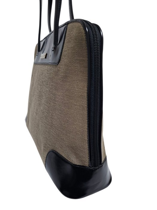 Gucci - Vintage Canvas Top Handle Shoulder Bag - Bag - Image 5