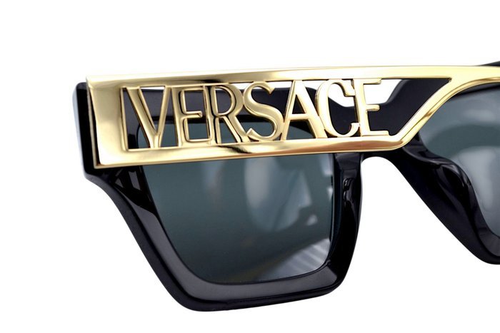 Versace - VE4431 - Made in Italy - Black Acetate & Gold Metal Design - *New Sunglasses* - Sunglasses - Image 8