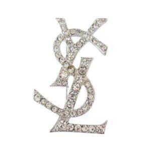 Yves Saint Laurent - Metal, Rhodium plated - Brooch