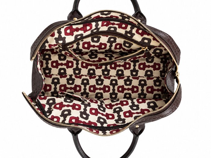 Gucci - Gucci Dark Brown Genuine Leather Handbag 181508 & Wallet - Handbag - Image 8