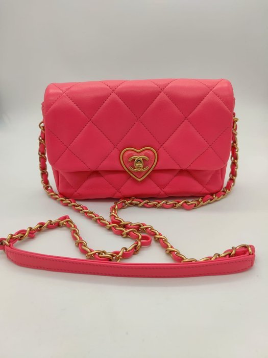 Chanel - Borsa a Tracolla Chanel Cocco Love CC Heart Flap - Crossbody bag - Image 2