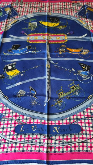 Hermès - LES VOITURES NOUVELLES by Jacques Eudel, 1961 - Foulard - Image 3