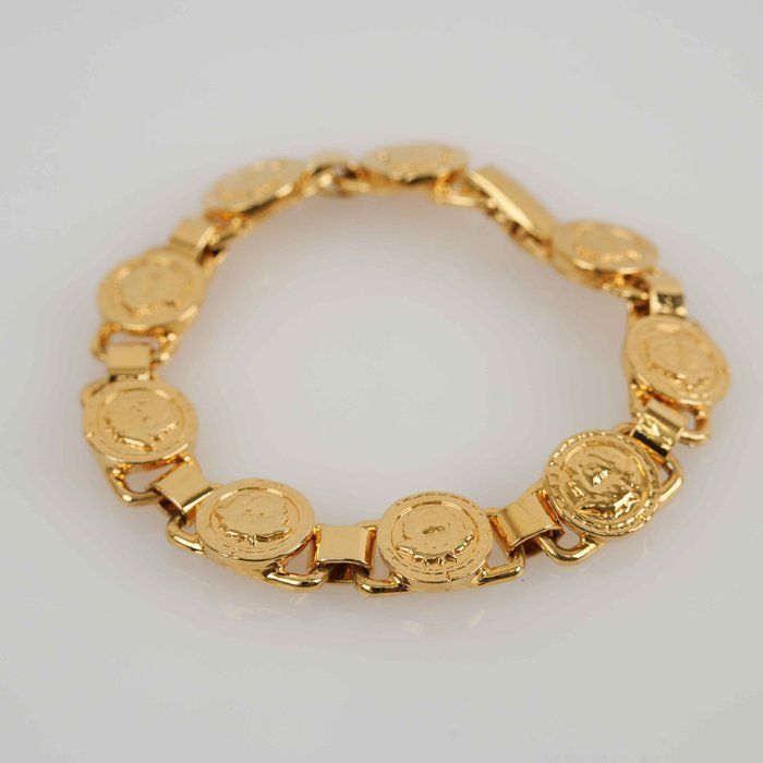 Versace - Gold-Tone - Bracelet - Gold Medusa Coins - Image 4