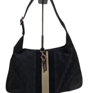 Gucci - Jackie Black Monogram Vintage Handbag - Bag