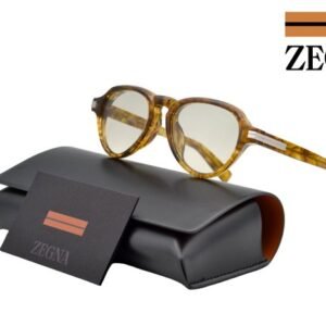 Ermenegildo Zegna - EZ0252F 47E Photochromic *1-3* - Carey Acetate Design & Silver Metal - *New Collection* & *New* - Sunglasses