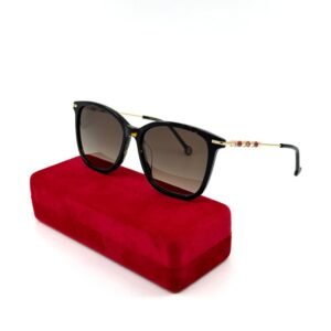 Carolina Herrera - *NEW* - Gold Metal - Brown Acetate - Sunglasses