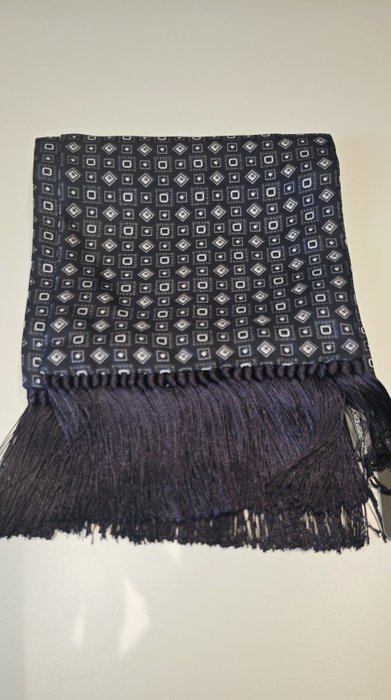 Dolce & Gabbana - Fringed geometric silk scarf - Scarf - Image 5