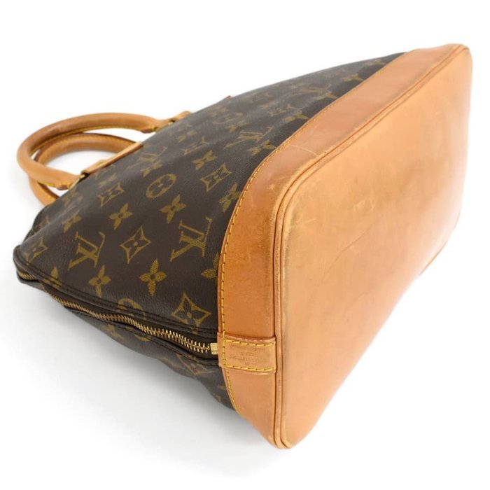 Louis Vuitton - Louis Vuitton Alma PM Handbag M51130 Monogram Canvas Leather Brown - Handbag - Image 5