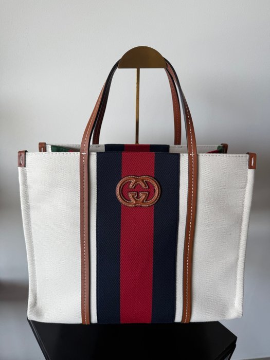 Gucci - Gucci Interlocking GG Web Canvas - Handbag