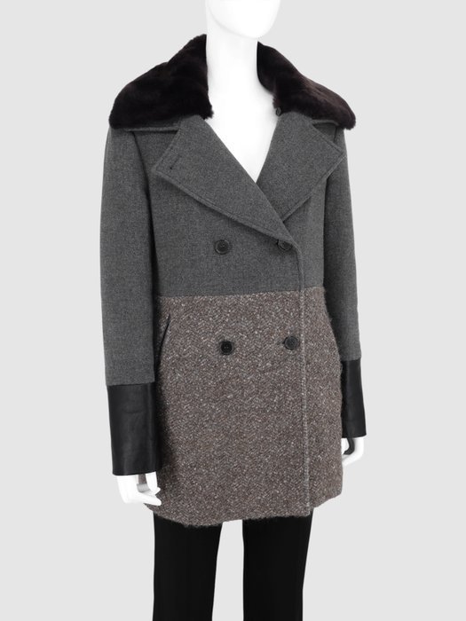 Etro - M/L - Wool, Leather, Rabbit Fur - Coat - Image 7