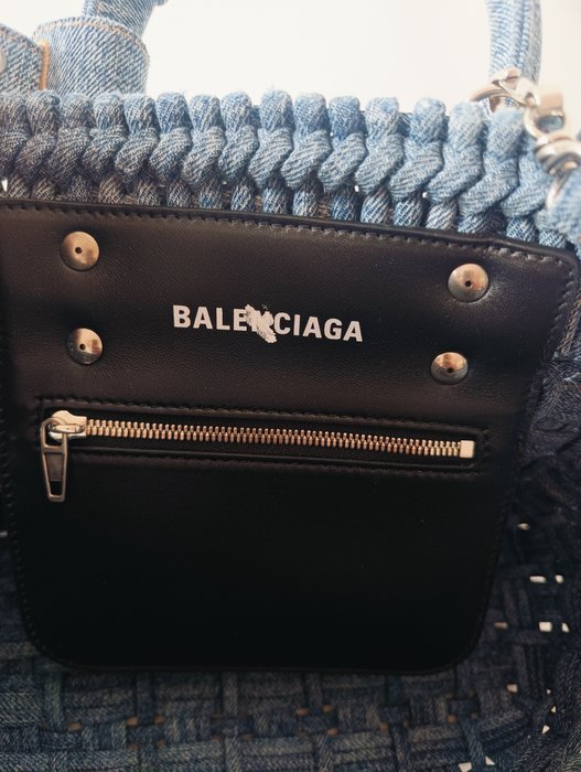 Balenciaga - Borsa intrecciata denim - Bag - Image 6