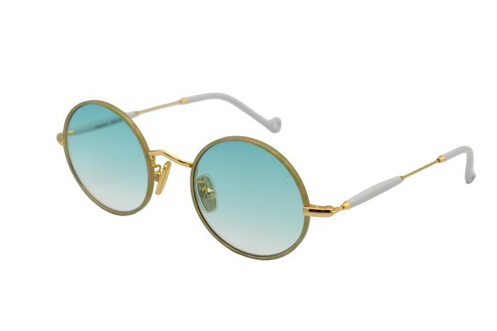 Other brand - EYEPETIZER, QUATRE - Made in Italy - Round Design - Acetate & Gold Metal - *New* - Sunglasses - Image 3