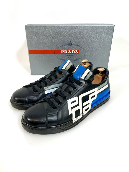 Prada Low-top Sneaker black/blue/white 4E 3409 UK 9 - In Box - Sneakers - Size: EU 43