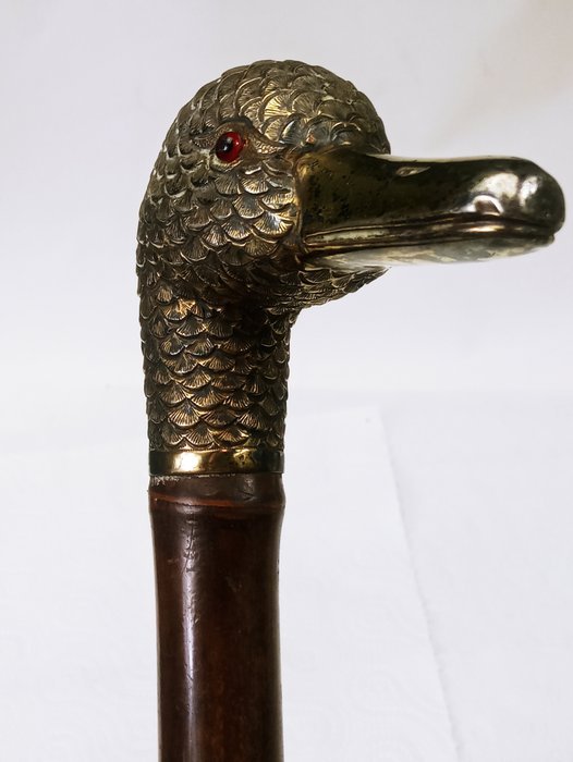 Zabytkowa Głowa Kaczki Srebro 925 - Umbrella - Image 8