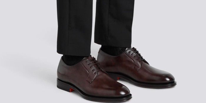Santoni - Lace-up shoes - Size: EU 41.5 - New in box - Image 5