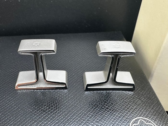 Montblanc - Steel - Cufflinks - M Cufflinks – Ref. 114760 - Image 4