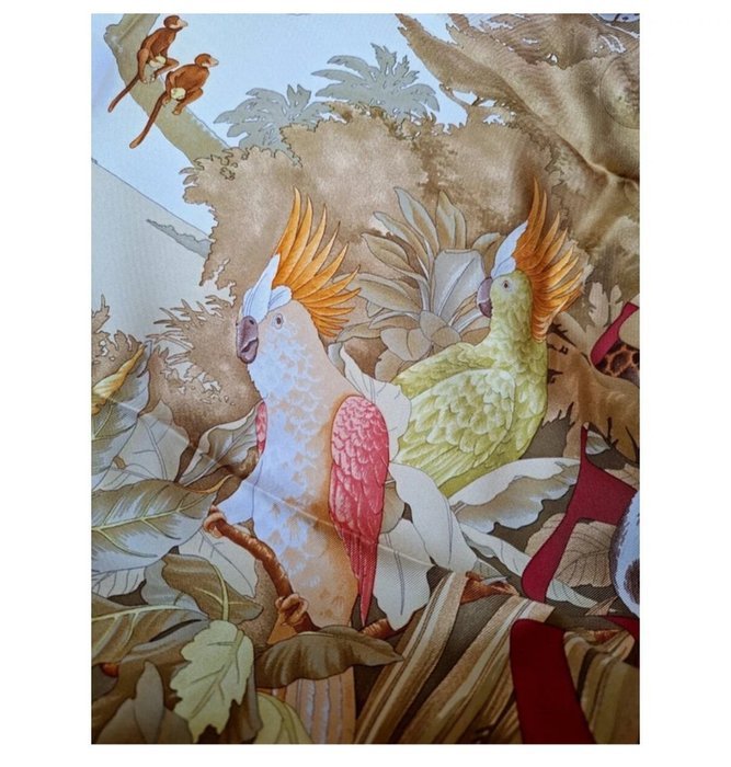 Salvatore Ferragamo - Stampa "Jungle/Puzzle" - Foulard - Image 5