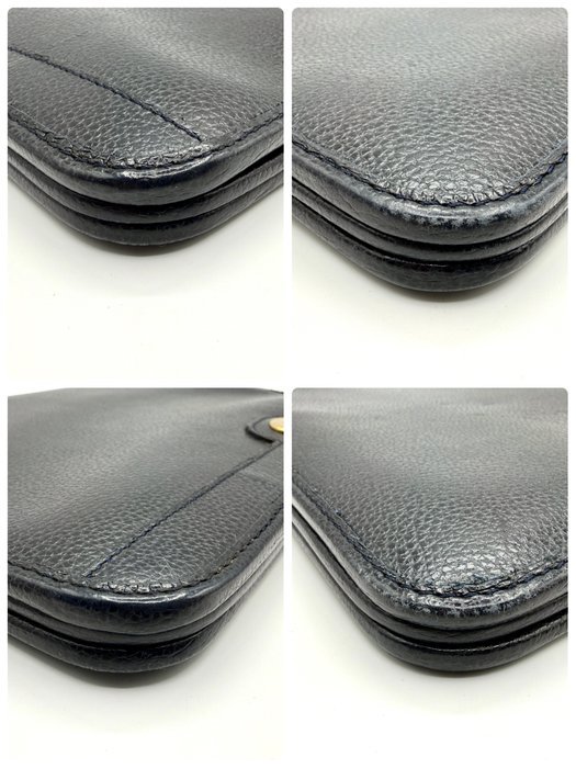 Christian Dior - Vintage Logo Navy Clutch Bag - Clutch bag - Image 8