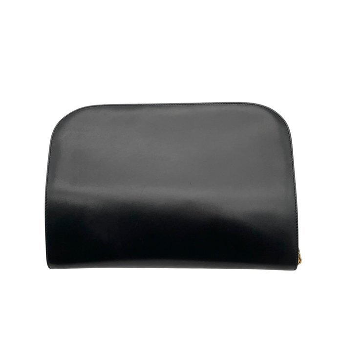 Salvatore Ferragamo - Salvatore Ferragamo Gancini Black Leather Chain Shoulder Bag - Shoulder bag - Image 3
