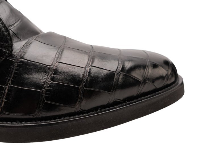 STEFANO RICCI – 7 UK - 41 IT - Rare Ankle Boot Shoes 100% Alligator – Handmade Luxury - Ankle boots - Size: EU 41 - New in box - Image 3