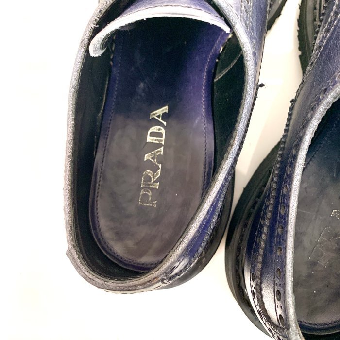 Prada Brogue Sneaker PA 312F Blue UK 9 - Sneakers - Size: EU 43 - Image 8