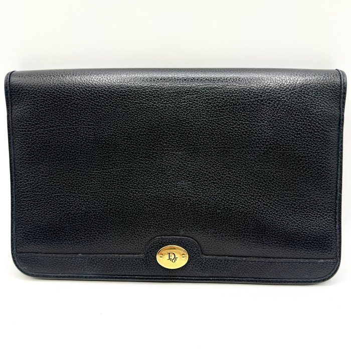 Christian Dior - Vintage Logo Navy Clutch Bag - Clutch bag