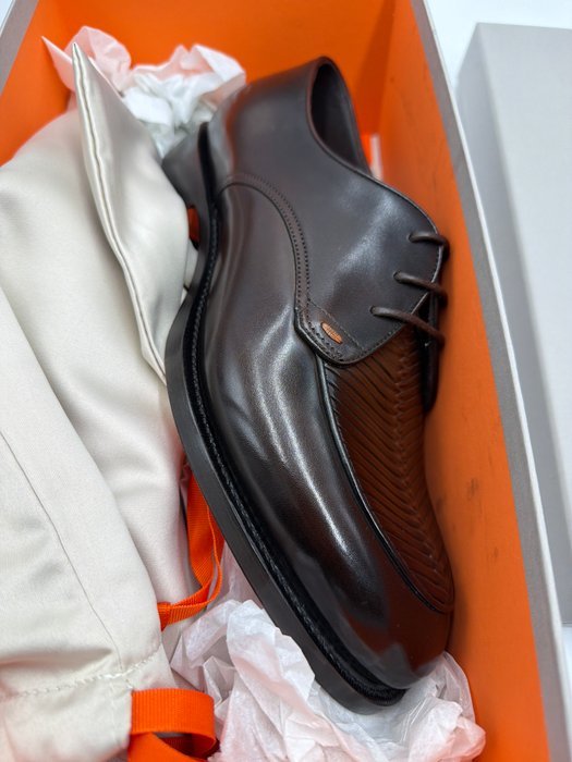 Santoni - Lace-up shoes - Size: EU 41.5 - New in box - Image 7