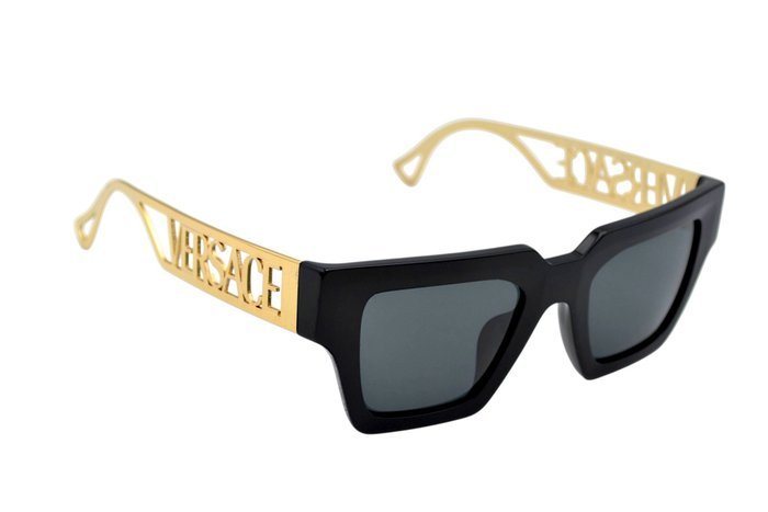 Versace - VE4431 - Made in Italy - Black Acetate & Gold Metal Design - *New Sunglasses* - Sunglasses - Image 5