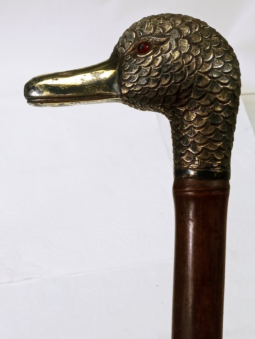 Zabytkowa Głowa Kaczki Srebro 925 - Umbrella - Image 3