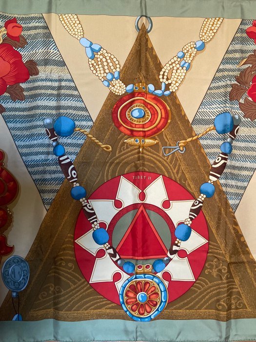 Hermès - « Tibet II » par Cathy Latham 2002, jamais réédité - Scarf - Image 3