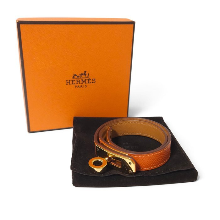 Hermès - Bracelet - Kelly Double Tour Gold-plated, Leather - Image 2