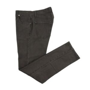 LUIGI BORRELLI NAPOLI - 49 IT - Dark Brown Denim Jeans Pant Cotton - Trousers - New with tags